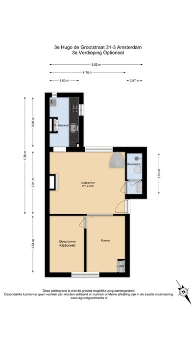 Derde Hugo de Grootstraat 313, Amsterdam Lengers Housing